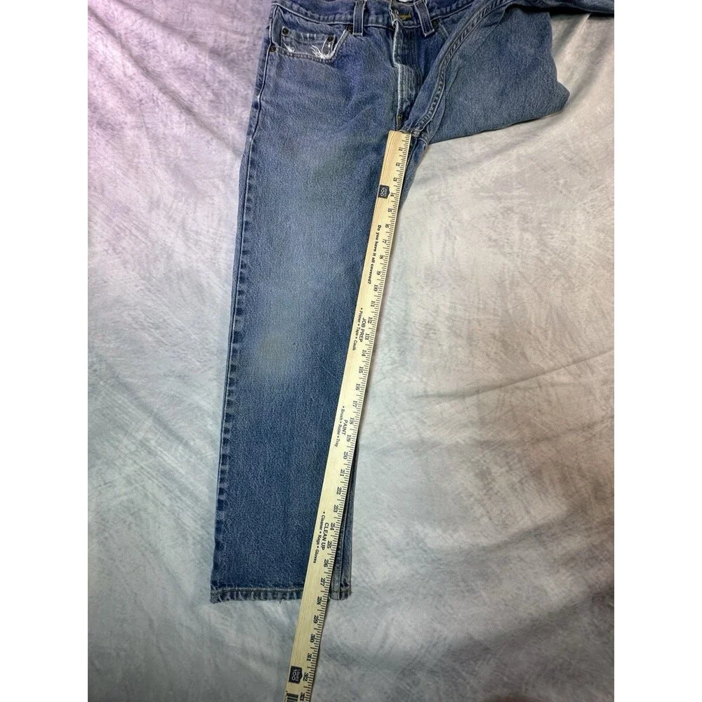 Levi’s 505 Regular Straight Leg Blue Denim Jeans 31x30 Y2K Vintage